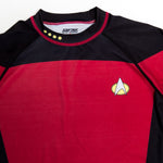 Star Trek TNG Uniform rashguard red front close up