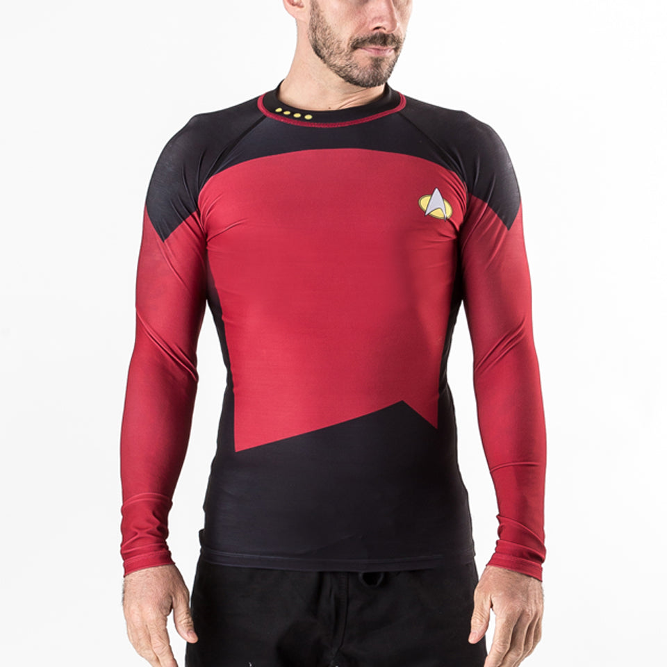 Fusion Fight Gear Star Trek The Next Generation Red/ Command BJJ Rash