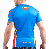 Superman classic logo BJJ rash guard back cropped