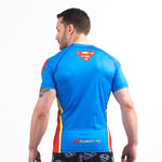 Superman classic logo BJJ rash guard back