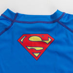 Superman logo kids rashguard short sleeve back collar product