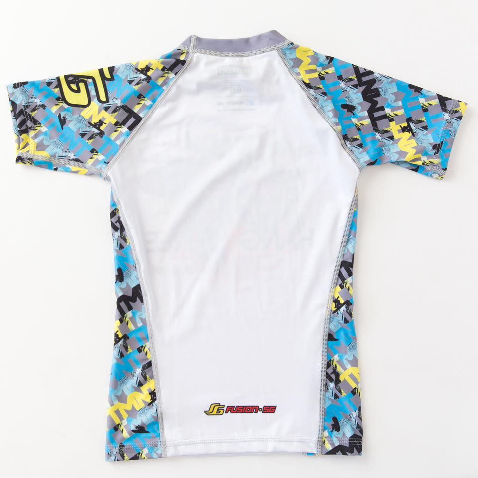 Fusion Fight Gear TMNT Hang Three Kids BJJ Rash Guard - Short Sleeve
