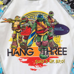TMNT Hang Three Surf Rashguard Short Sleeve front logo detail