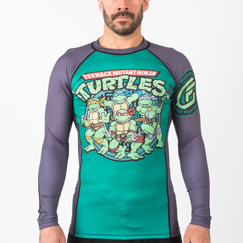 Fusion Fight Gear Teenage Mutant Ninja Turtles Retro Cartoon BJJ Rash