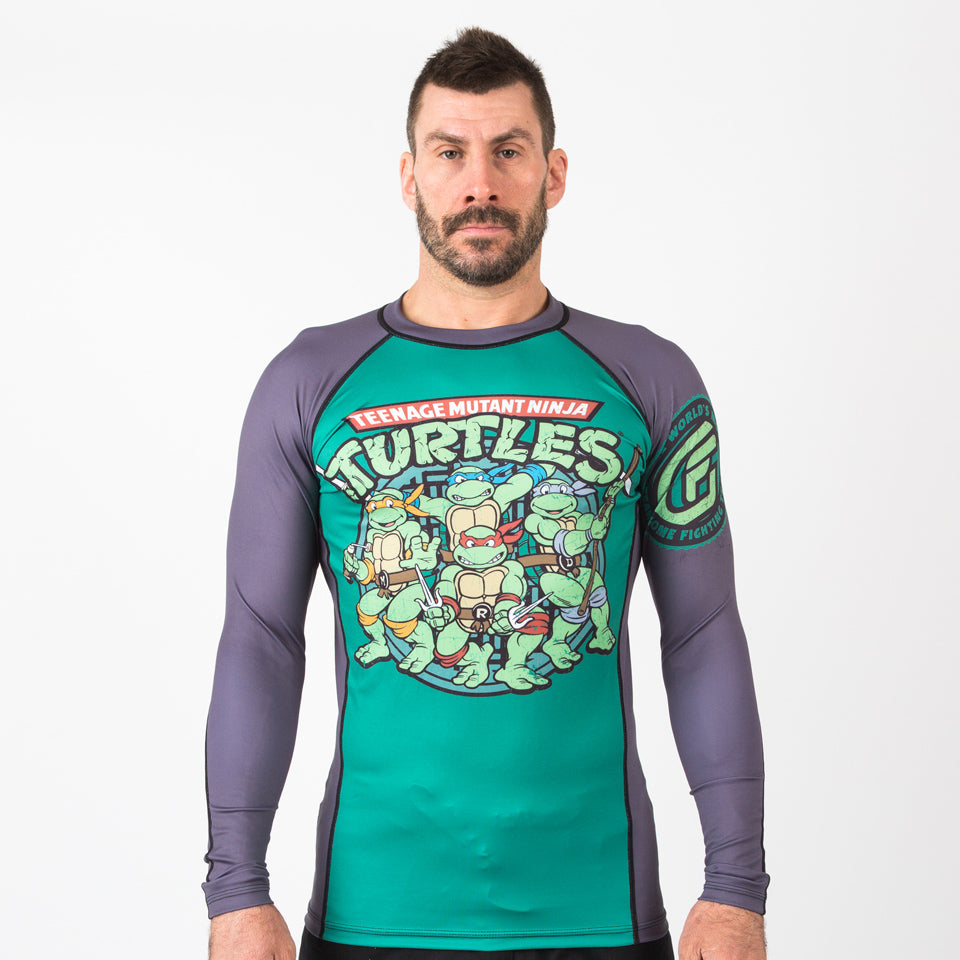 Fusion Fight Gear Teenage Mutant Ninja Turtles Retro Cartoon BJJ Rash