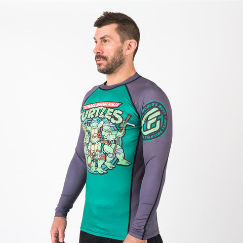 Fusion Fight Gear Teenage Mutant Ninja Turtles Retro Cartoon BJJ Rash
