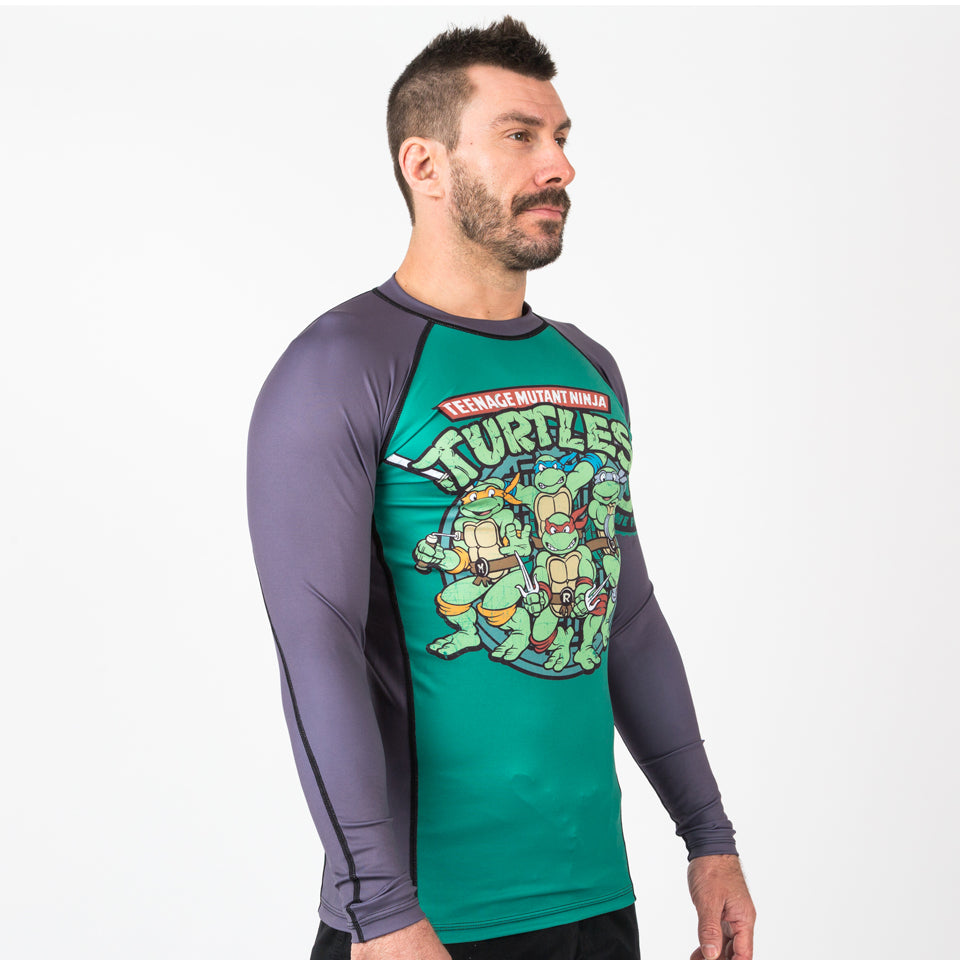 Fusion Fight Gear Teenage Mutant Ninja Turtles Retro Cartoon BJJ Rash