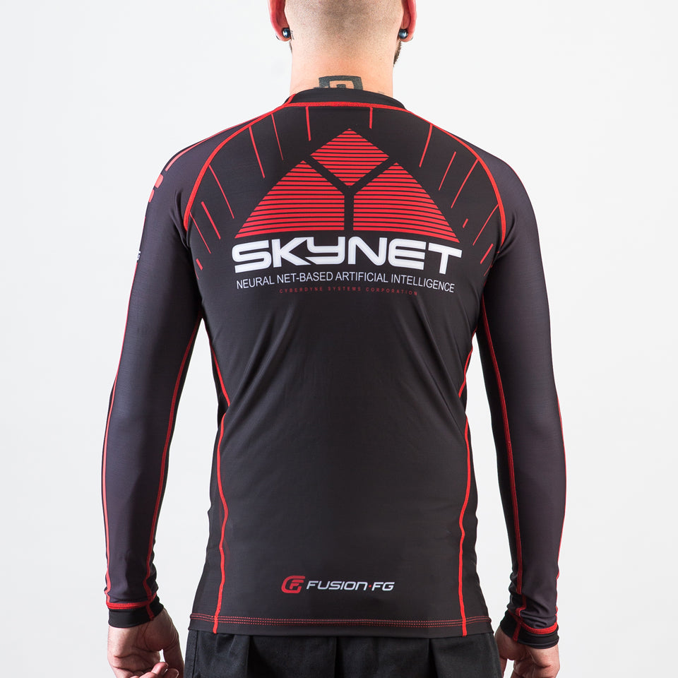 Fusion Fight Gear Terminator 2 Skynet BJJ Rash Guard Compression Shirt