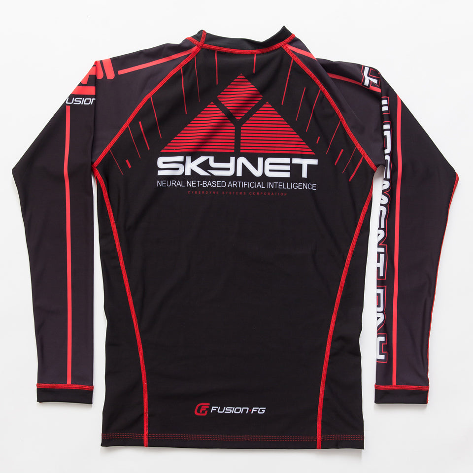 Fusion Fight Gear Terminator 2 Skynet BJJ Rash Guard Compression Shirt