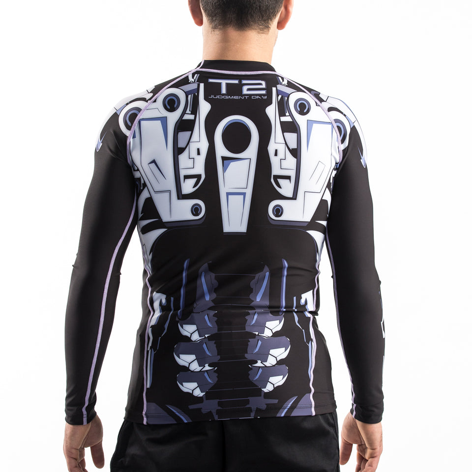 Fusion Fight Gear Terminator 2 Endoskeleton BJJ Rash Guard Compression