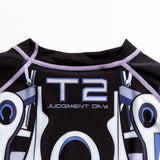Terminator 2 endoskeleton rash guard back detail