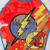 The Flash Crimson Comet rash guard short sleeve front logo detail