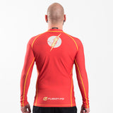 The Flash Distressed Logo rashguard back full body