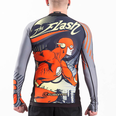 Fusion Fight Gear The Flash Running Man Long Sleeve Rashguard