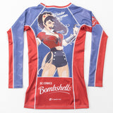 Wonder Woman DC Bombshells compression rash guard back product