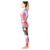 Wonder Woman DC Bombshells leggings rash guard and spats left side