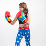 Fusion Fight Gear Wonder Woman kids boxing gloves left angle