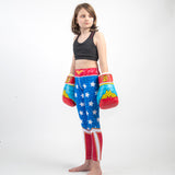 Fusion Fight Gear Wonder Woman kids boxing gloves left angle